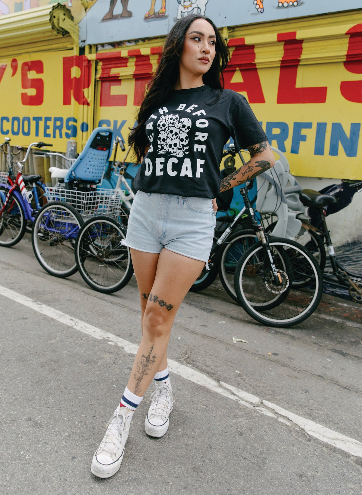Death Before Decaf Tee